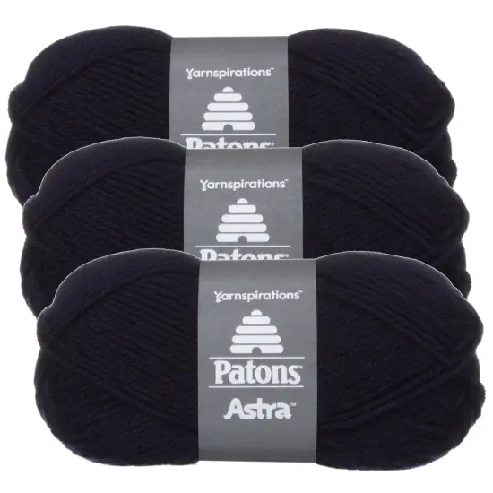 (Pack of 3) Patons Astra Yarn - Solids-Navy {1}