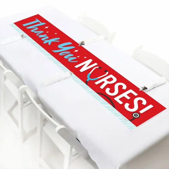 Big Dot of Happiness Thank You Nurses - Nurse Appreciation Week Decorations Party Banner {7}