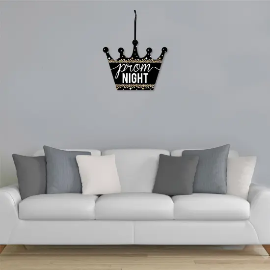 Big Dot of Happiness Prom - Hanging Porch Prom Night Party Outdoor Decorations - Front Door Decor - 1 Piece Sign {4}