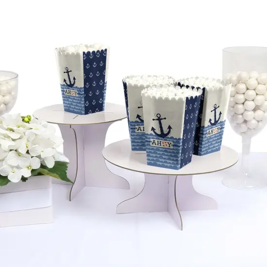 Big Dot of Happiness Ahoy - Nautical - Baby Shower or Birthday Party Favor Popcorn Treat Boxes - Set of 12 {4}