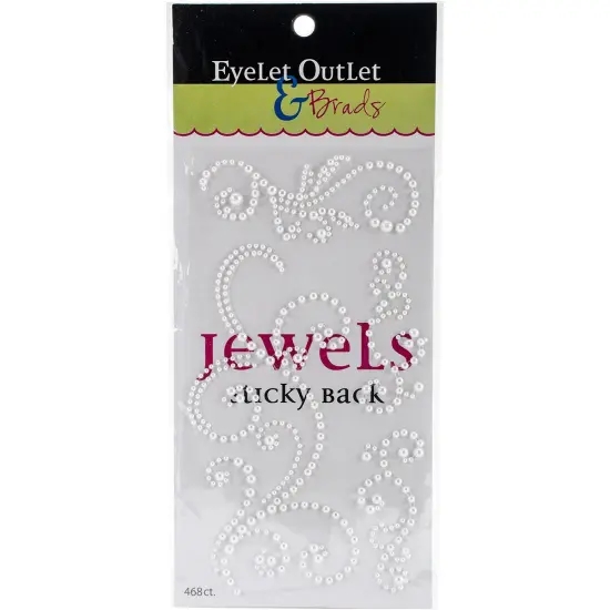 Eyelet Outlet Adhesive Pearl Swirls 468/Pkg {2}