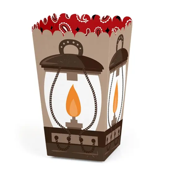 Big Dot of Happiness Western Hoedown - Wild West Cowboy Party Favor Popcorn Treat Boxes - Set of 12 {1}