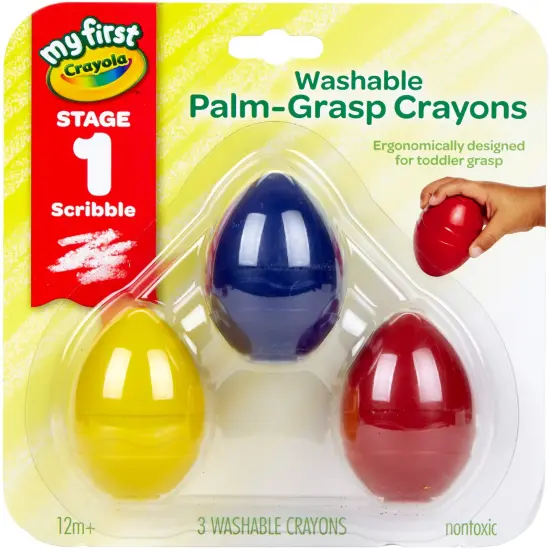 Multipack of 2 - Crayola My First Washable Egg Crayons-3/Pkg {2}