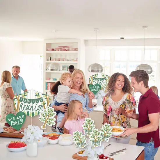 Big Dot of Happiness Family Tree Reunion - Family Gathering Party Centerpiece Sticks - Showstopper Table Toppers - 35 Pieces {6}