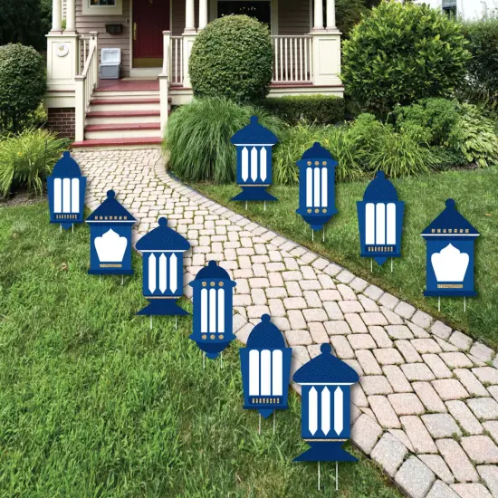 Big Dot of Happiness Ramadan - Lantern Lawn Decorations - Outdoor Eid Mubarak Yard Decorations - 10 Piece {1}