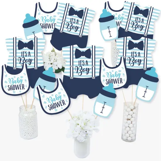 Big Dot of Happiness It's a Boy - Blue Baby Shower Centerpiece Sticks - Table Toppers - Set of 15 {3}