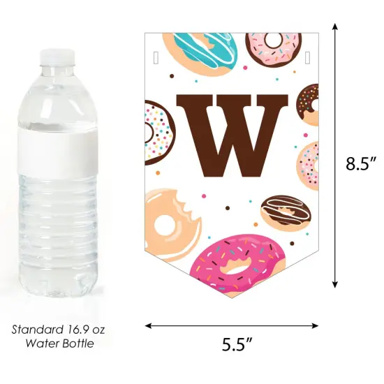 Big Dot of Happiness Donut Worry, Let's Party - Doughnut Party Bunting Banner - Party Decorations - Welcome Baby {4}