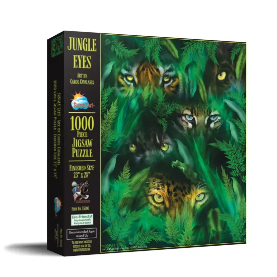 Sunsout Jungle Eyes 1000 pc Jigsaw Puzzle 55606 {3}