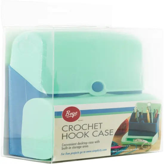 Boye Hard Plastic Crochet Hook Case-W/Storage Compartment For Accessories {5}