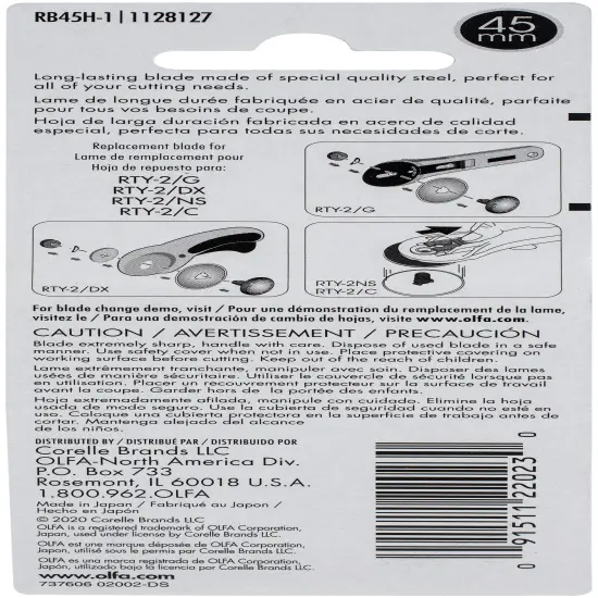 Olfa Endurance Rotary Blade 45mm {2}
