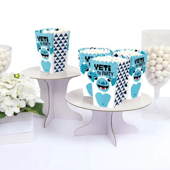 Big Dot of Happiness Yeti to Party - Abominable Snowman Party or Birthday Party Favor Popcorn Treat Boxes - Set of 12 {4}