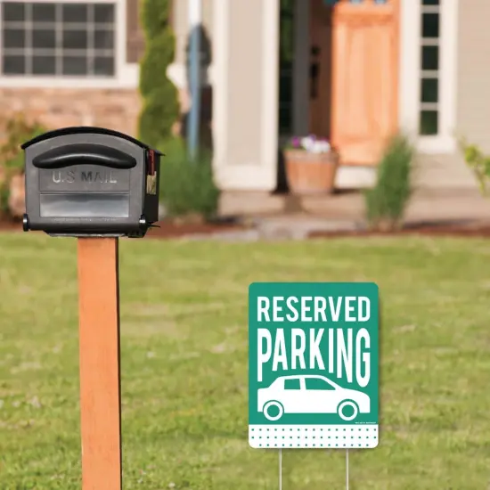 Big Dot of Happiness Reserved Parking - Outdoor Lawn Sign - Yard Sign - 1 Piece {3}