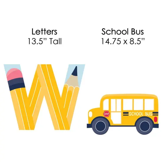 Big Dot of Happiness Back to School - Yard Sign Outdoor Lawn Decorations - First Day of School Classroom Yard Signs - Welcome Back {7}