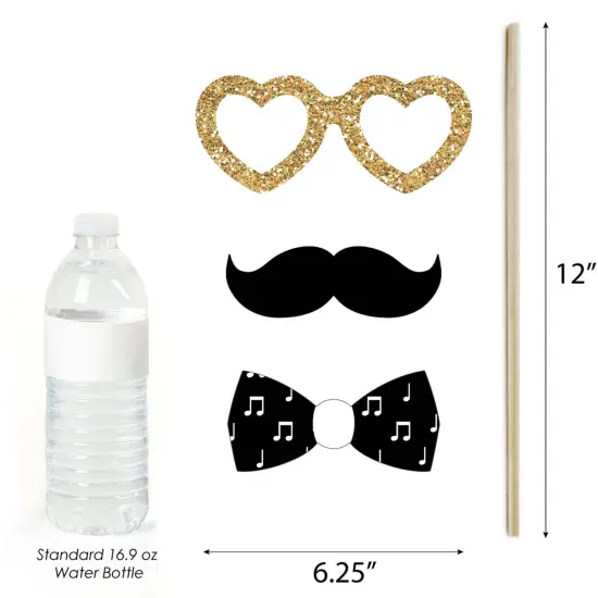 Big Dot of Happiness Nash Bash - Nashville Bachelorette Party Photo Booth Props Kit - 20 Count {6}