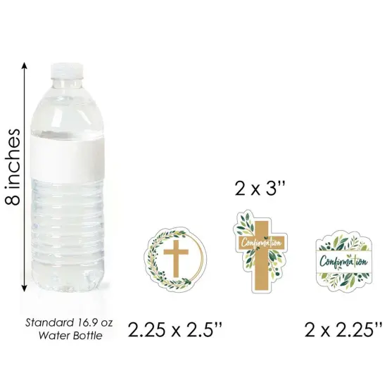 Big Dot of Happiness Confirmation Elegant Cross - DIY Shaped Religious Party Cut-Outs - 24 Count {4}