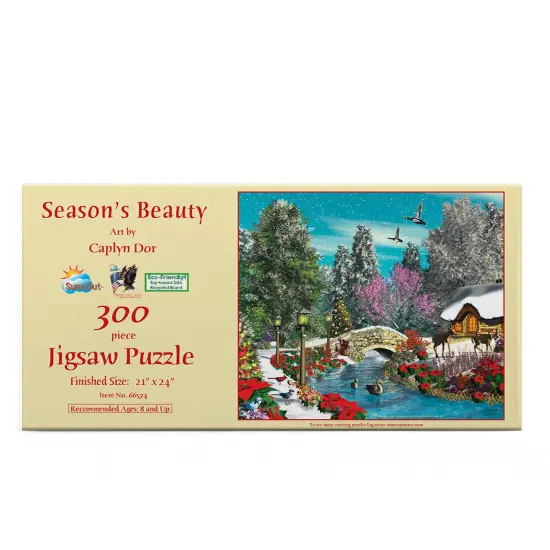 Sunsout Season's Beauty 300 pc Christmas Jigsaw Puzzle 66574 {4}