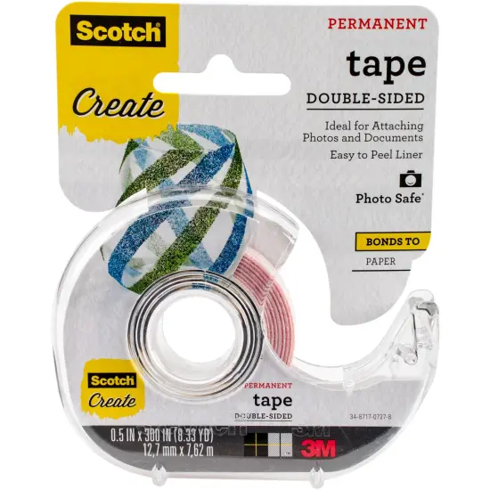 Scotch Create Double-Sided Permanent Tape-.5"X300" {1}