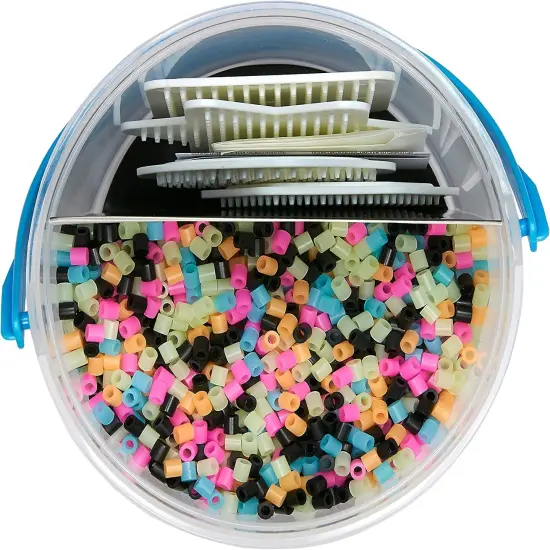 Perler Fused Bead Bucket Kit-Glow-In-The-Dark {3}