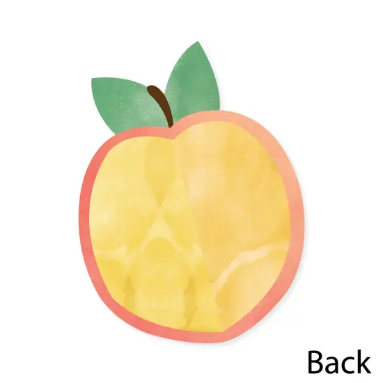 Big Dot of Happiness Sweet as a Peach - Shaped Thank You Cards - Fruit Themed Baby Shower or Birthday Party Thank You Note Cards with Envelopes 12 Ct {6}