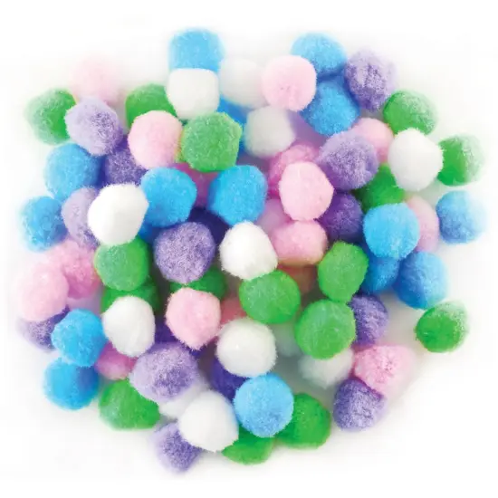 Krafty Kids Pom-Poms 1" 80/Pkg {3}