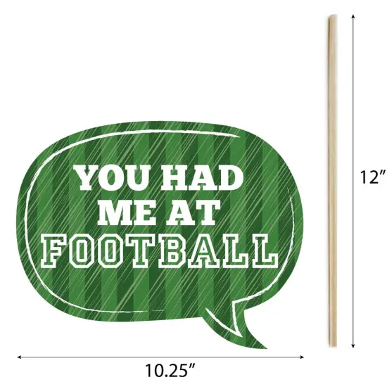 Big Dot of Happiness Homecoming - Football Themed School Dance Photo Booth Props Kit - 20 Count {7}