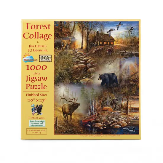 Sunsout Forest Collage 1000 pc Jigsaw Puzzle 54672 {4}