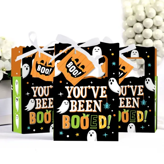 Big Dot of Happiness You've Been Booed - Ghost Halloween Party Favor Boxes - Set of 12 {4}