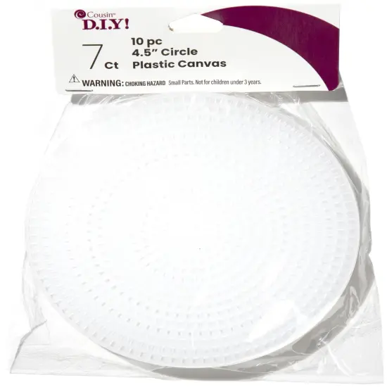 CousinDIY Clear Plastic Canvas Shape - 4.5" Circles, 10 pack {1}