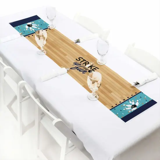 Big Dot of Happiness Strike Up the Fun - Bowling - Petite Birthday Party or Baby Shower Paper Table Runner - 12 x 60 inches {1}