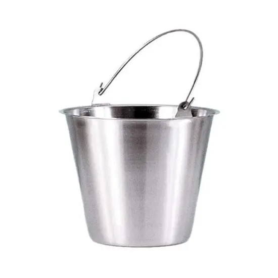 Adcraft Seamless Stainless Steel Pail Bucket, Heavy Gauge, Never Leaks, Holds 6 Qt {1}