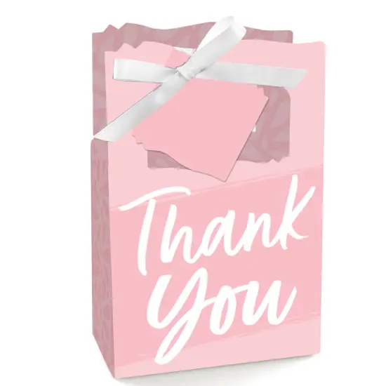 Big Dot of Happiness Pink Elegantly Simple - Guest Party Favor Boxes - Set of 12 {1}