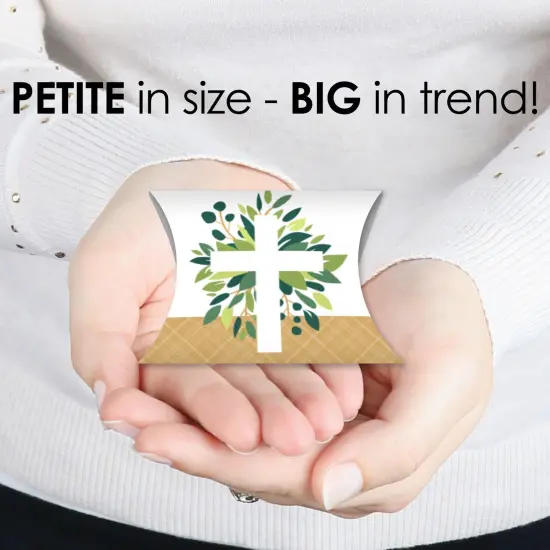 Big Dot of Happiness Elegant Cross - Favor Gift Boxes - Religious Party Petite Pillow Boxes - Set of 20 {4}