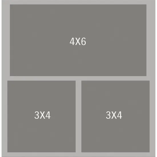 Simple Stories Simple Pages Page Template-(1) 2-3"X4" & 1-4"X6" {3}