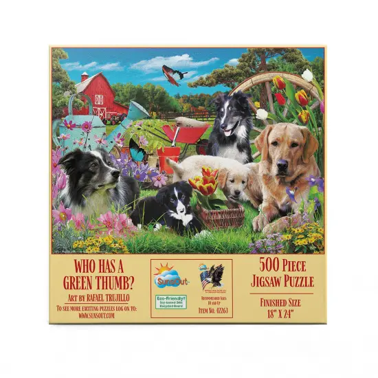Sunsout Who has a green Thumb 500 pc Jigsaw Puzzle 42263 {4}