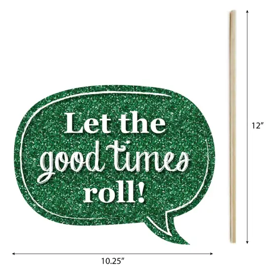 Big Dot of Happiness Funny Mardi Gras - Photo Booth Props Kit - 10 Piece {6}