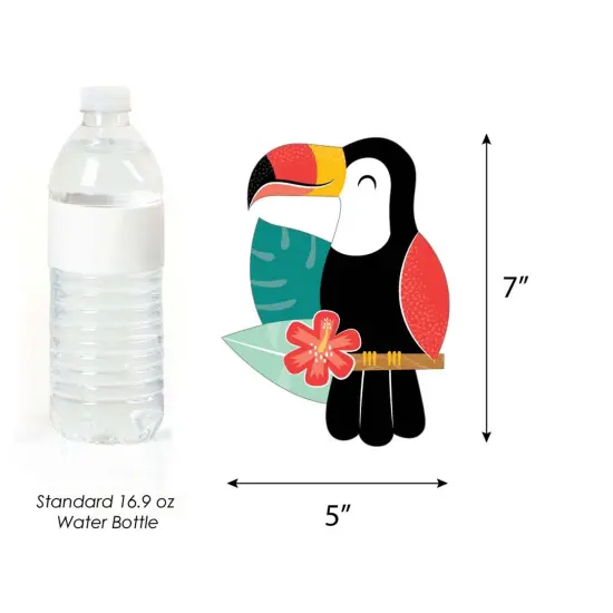 Big Dot of Happiness Calling All Toucans - Toucan Decorations DIY Tropical Bird Baby Shower or Birthday Party Essentials - Set of 20 {6}