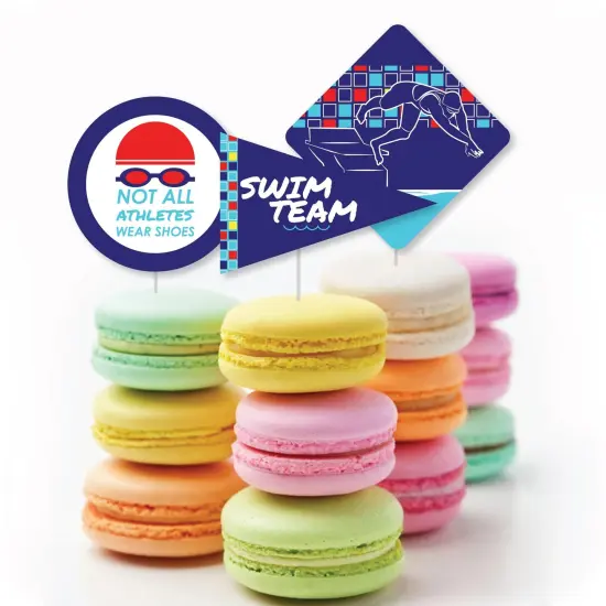 Big Dot of Happiness Making Waves - Swim Team - DIY Shaped Swimming Party or Birthday Party Cut-Outs - 24 Count {4}