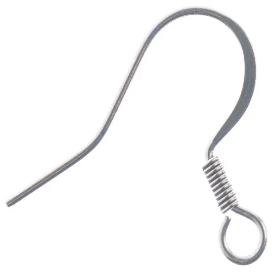 John Bead Stainless Steel Earring Fish Hook 20/Pkg-14mm {2}