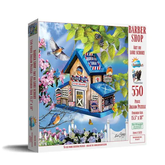 Sunsout Barber Shop 550 pc Jigsaw Puzzle 35231 {3}