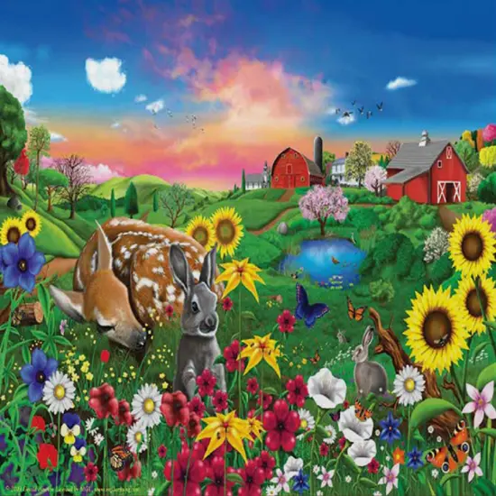Sunsout Peaceful Pastures 300 pc Jigsaw Puzzle 60940 {1}