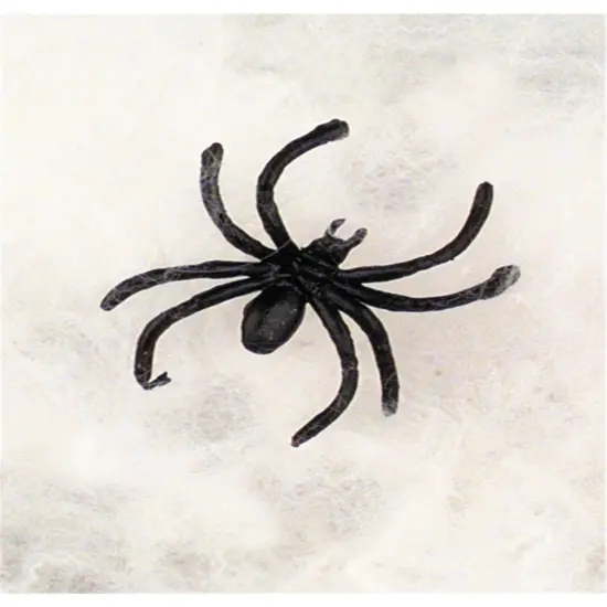 Lot 3 2" Spider and Cob Webbing Scary Horror Halloween Haunted House Decoration {1}
