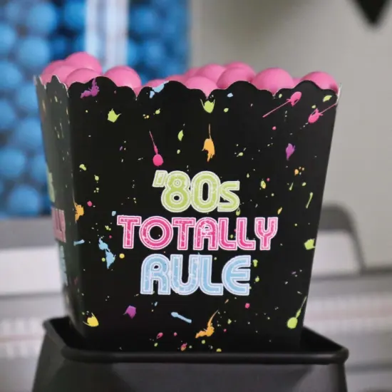 Big Dot of Happiness 80's Retro - Party Mini Favor Boxes - Totally 1980s Party Treat Candy Boxes - Set of 12 {7}