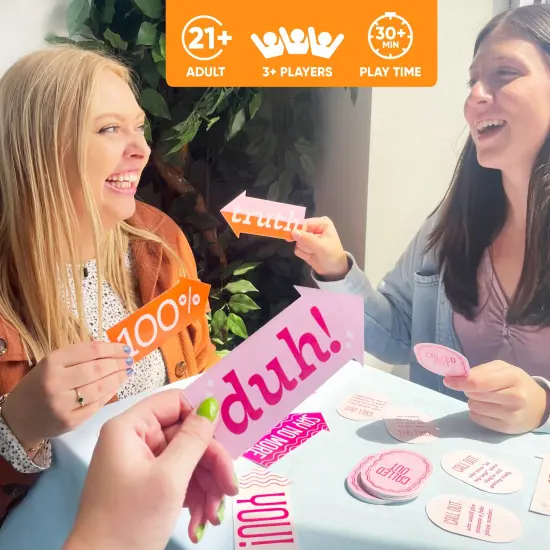 Big Dot of Happiness Called Out Girls Night Card Game, Bachelorette Party Game, Girls Game Night, Fun Party Card Games, 32 Cards and 10 Arrows {4}