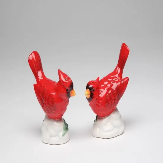 Hand Painted Ceramic Cardinal Bird Salt & Pepper Shakers, Home D&eacute;cor, Gift for Her, Gift for Mom, Kitchen D&eacute;cor, Birdwatcher Gift {3}