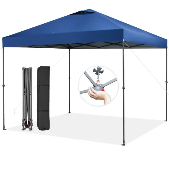 Foldable Outdoor Instant Pop-up Canopy with Carry Bag Grey {7}