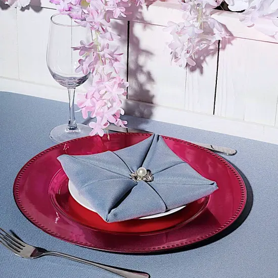 6 pcs of 13inch Charger Plates for Table Decor Hot pink {3}