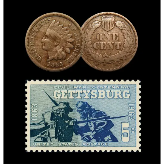 Civil War Penny & Stamp Collection {5}