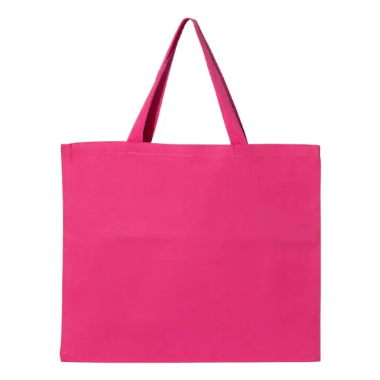 Q-Tees&reg; Promotional Tote Heavy Cotton Canvas Hot pink {1}