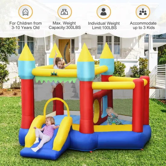 Inflatable Bounce Slide Jumping Castle Without Blower {3}
