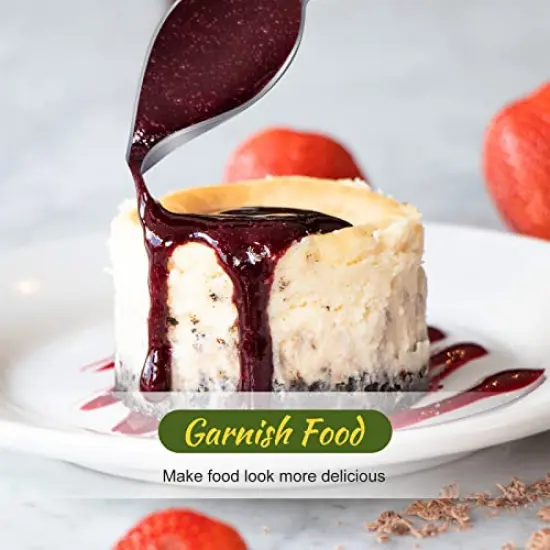 3 PCS Candy Dipping Tools Chocolate Dipping Fork Spoons Set 2 Pieces Culinary Decorating Spoons Chef Art Pencil for Decorative Plates Stainless Steel Chef Spoon {5}